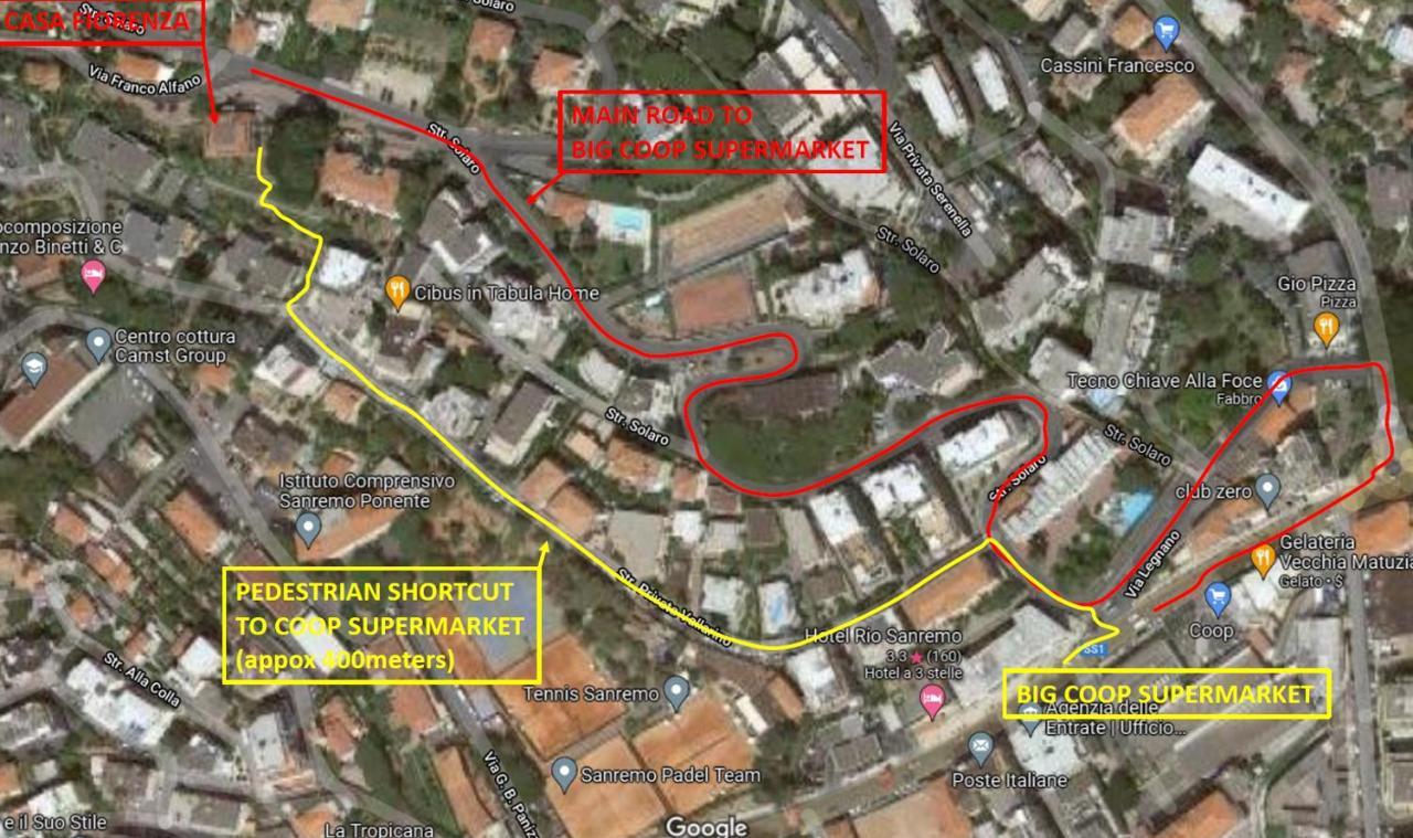 סנרמו Casa Fiorenza Parcheggio Privato מראה חיצוני תמונה