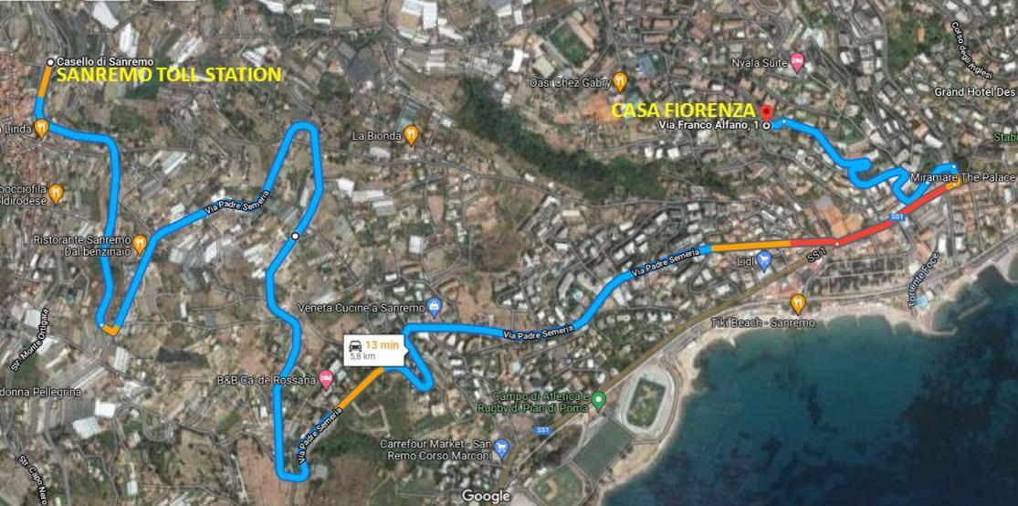 סנרמו Casa Fiorenza Parcheggio Privato מראה חיצוני תמונה